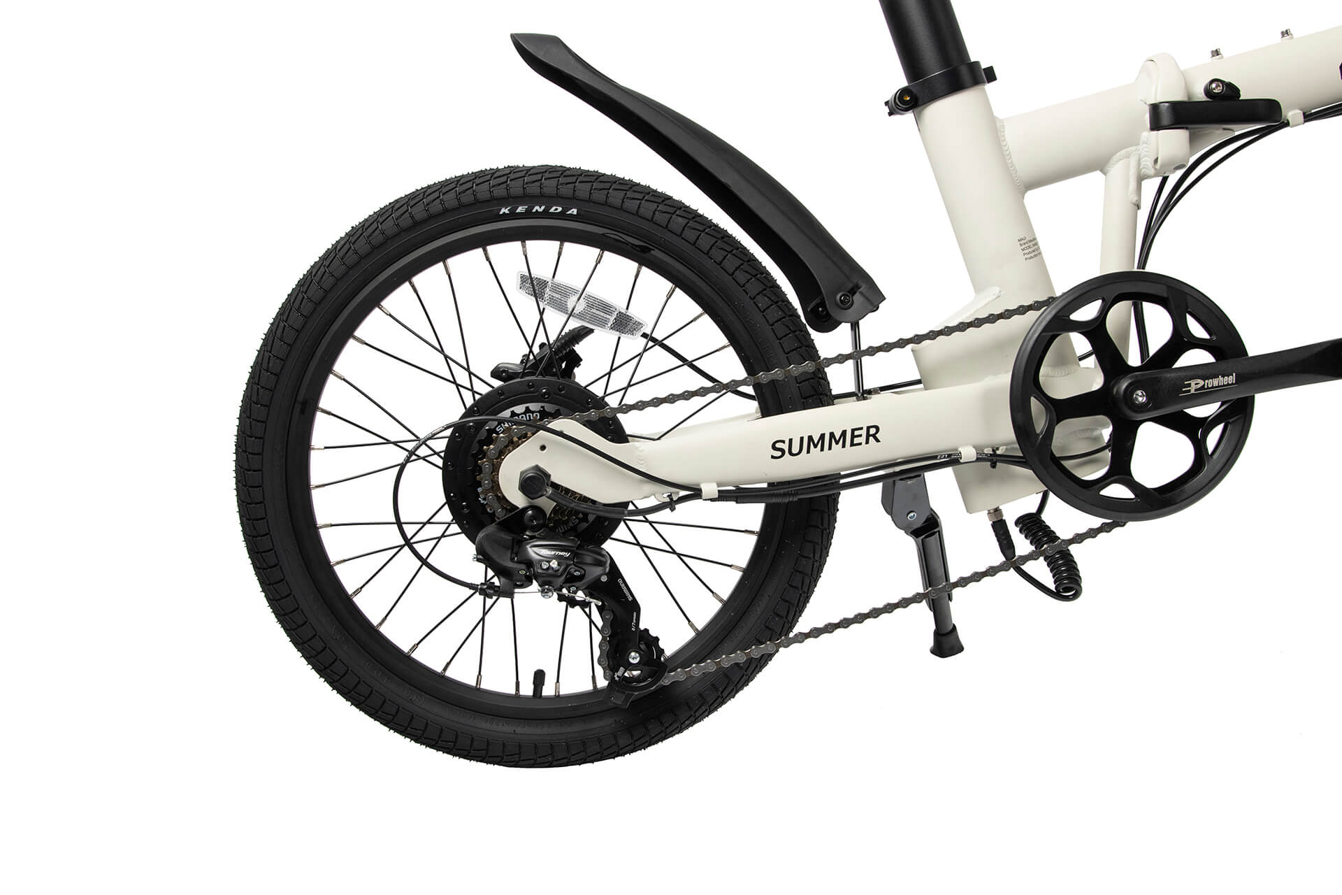 MAUI SUMMER Electric Folding Bike 350W White